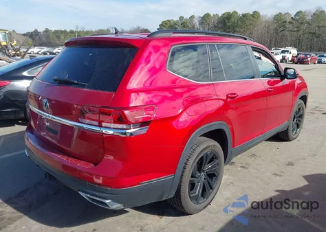 2022 Volkswagen Atlas 3.6L V6 Se W/Technology from USA, damaged, VIN 1V2JR2CA2NC550363